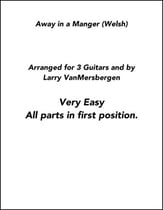 Away in a Manger (Welsh) Guitar and Fretted sheet music cover